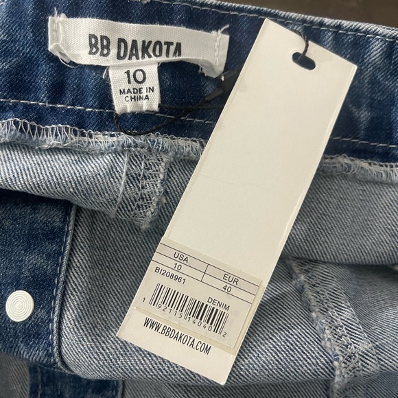 NWT BB Dakota Selena Medium Denim Jean Summer Dress Sz 10 - Picture 6 of 6